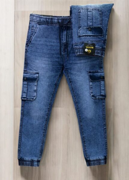 Knit Denim Cargo & Cargo Joggers for Men - স্কাই লাইট