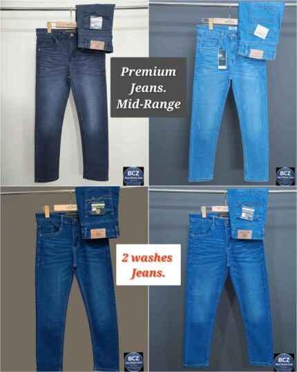 Premium Denim Jeans Pant for Men - চার পিসের কম্বো