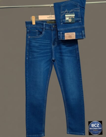 Premium Denim Jeans Pant for Men - ডিপ ব্লু