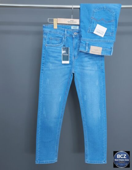 Premium Denim Jeans Pant for Men - লাইট জিন্স আচড় ডিজাইন