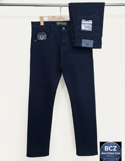 Premium Denim Jeans Pant for Men - ডায়মন্ড ব্ল্যাক