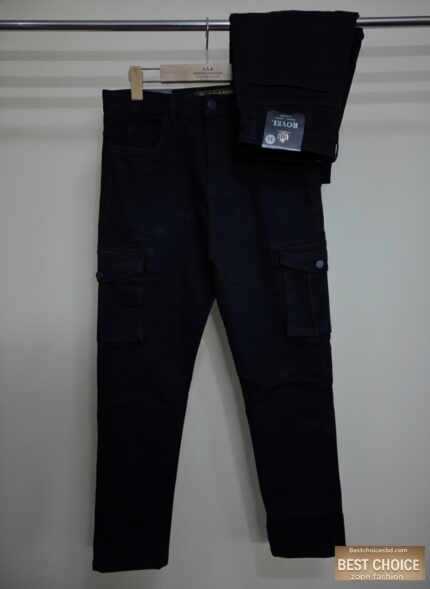 Denim Cargo & Joggers Pant - ব্ল্যাক - Cargo