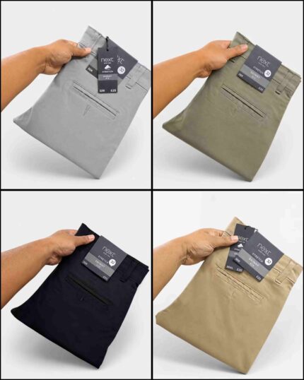 New Twill Gabardine Pant - কম্বো ৪ পিস