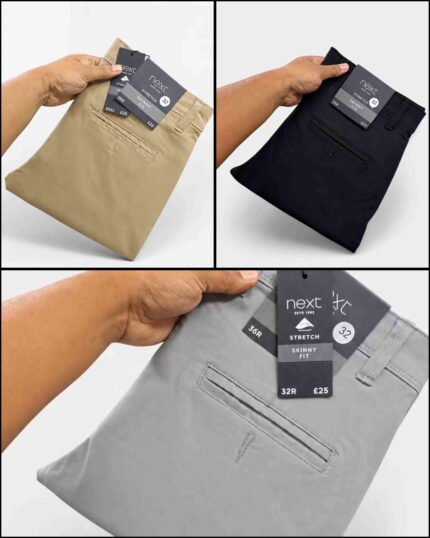 New Twill Gabardine Pant - কম্বো ৩ পিস
