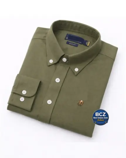 Export Premium Formal Shirt for Men – Olive Green