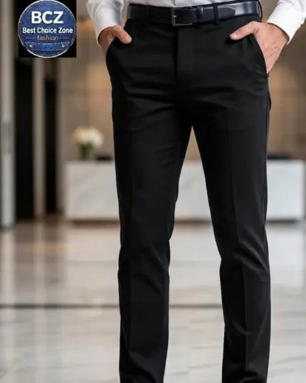 Twill Gabardine Pant Black – Classic Formal & Casual Trouser