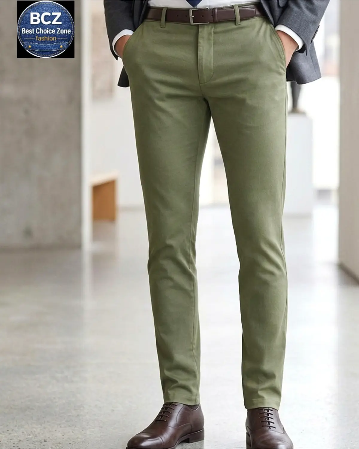 Twill Gabardine Pant Olive Green – Stylish Formal & Casual Trouser Twill Gabardine Pant Olive Green – Stylish Formal & Casual Trouser