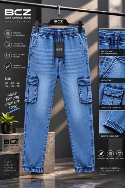 Cotton cargo & joggers - স্কাই লাইট রাবার সিস্টেম